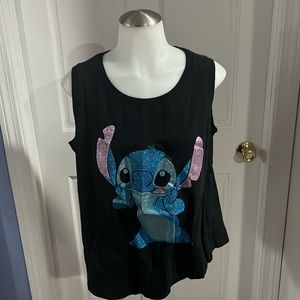 Glittery Stitch Tank Top